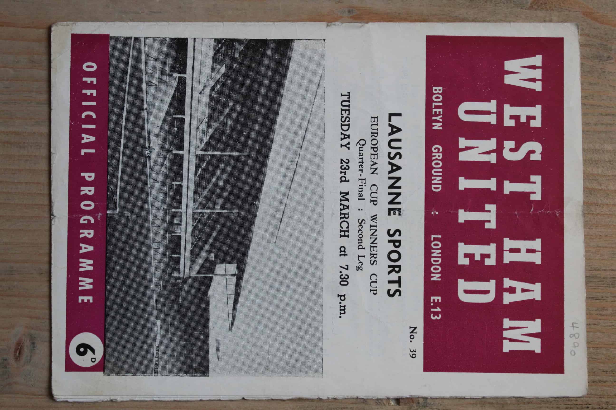 West Ham United FC v Lausanne Sport